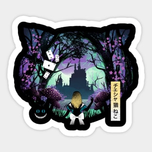 Wonderland Cat Sticker